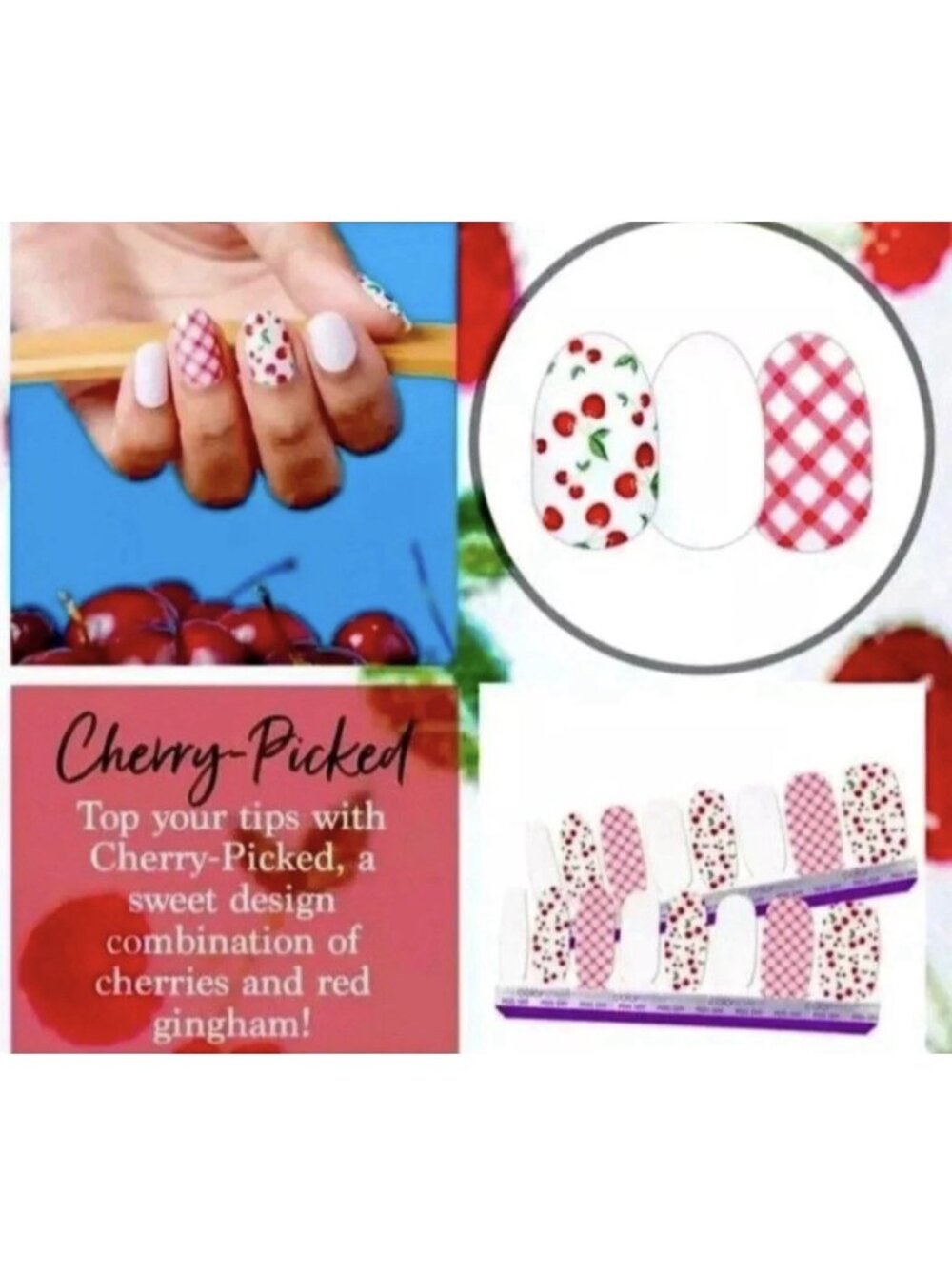 Color Street 100% Real Nail Polish Strips Rare Retired Cherry Picked, New Sealed